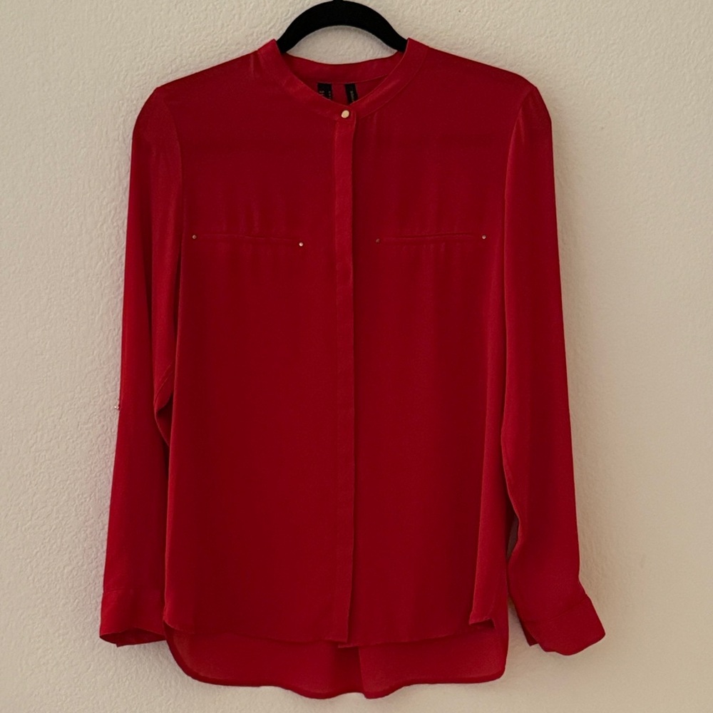 Mango Vibrant Red Blouse